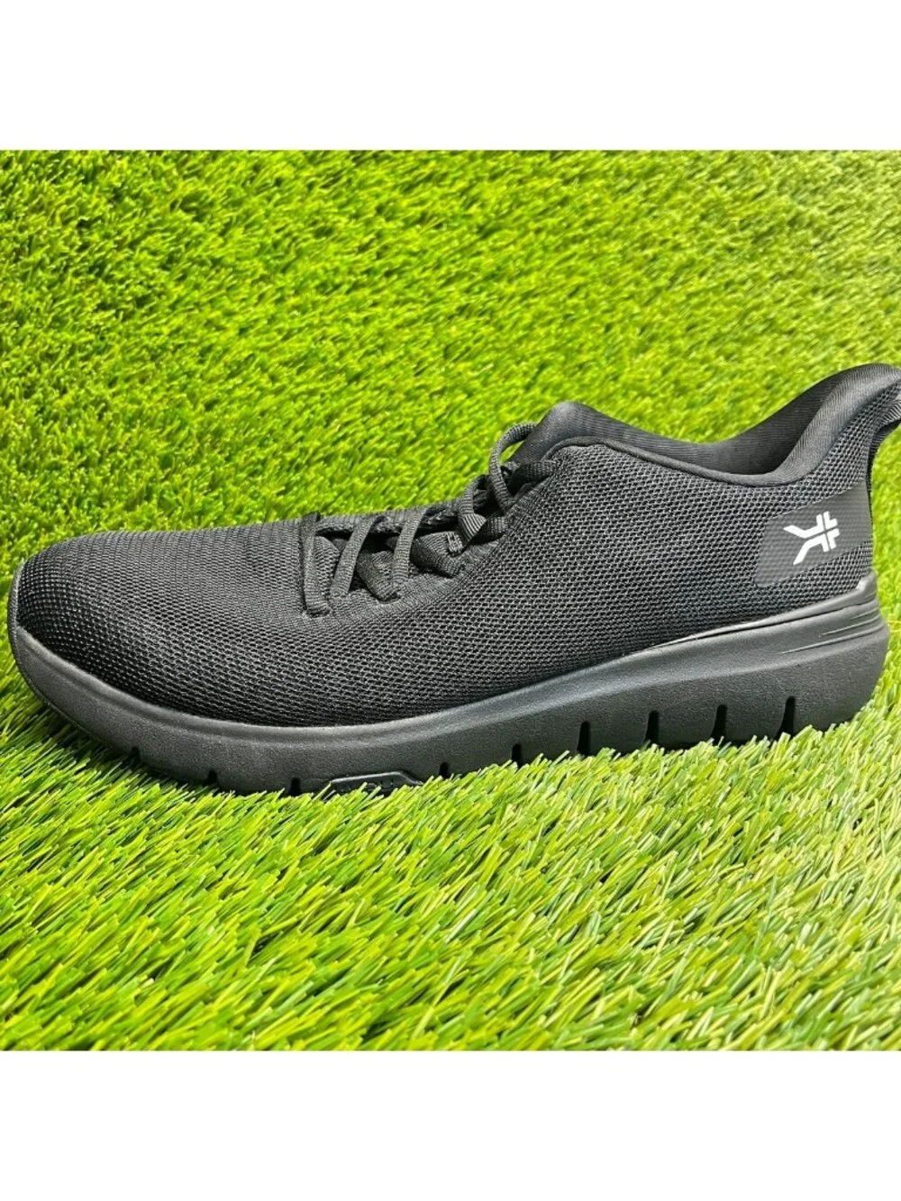 Kuru Flex Via Mens Size 10 Jet Black Athletic Running Walking Shoes Sneakers
